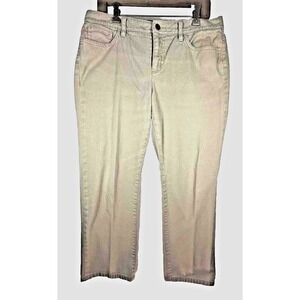 Ralph Lauren LRL Jeans Co. Women's 10 Jeans Straight Ivory Cream Business Casual